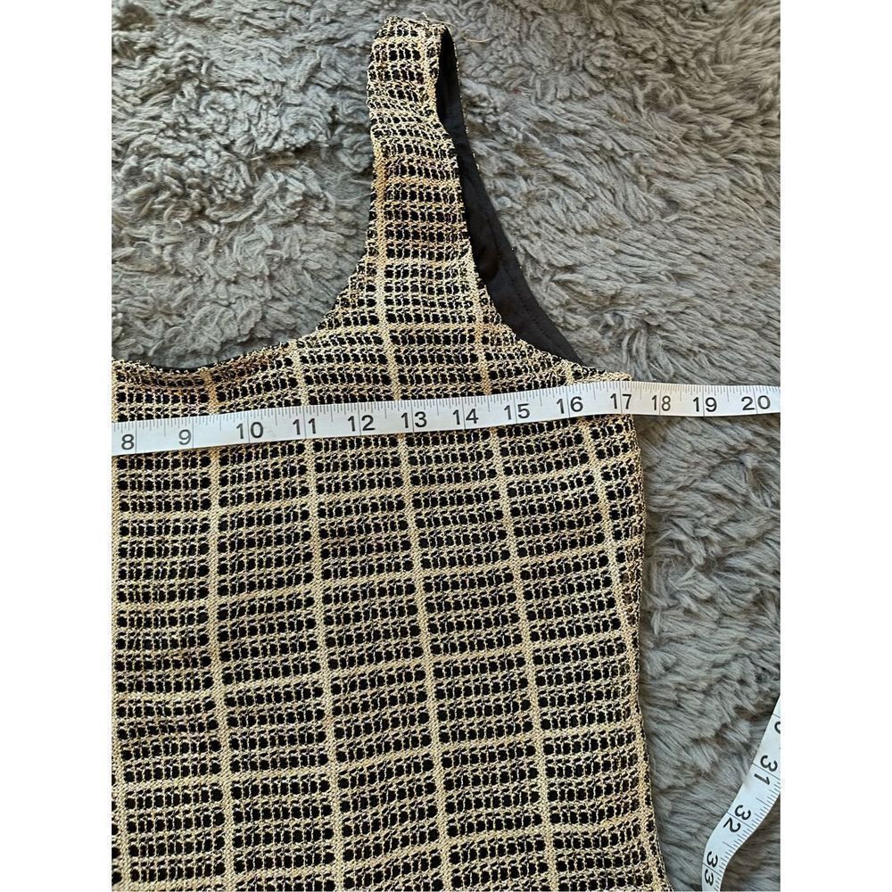 Js Collections Gold Metallic Threaded Blouse Size… - image 4